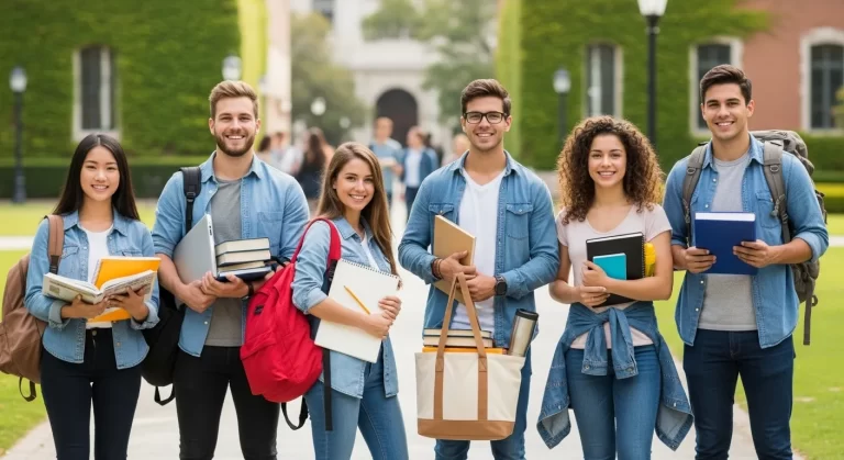Alumnos universitarios en formación profesional Instituto Americano