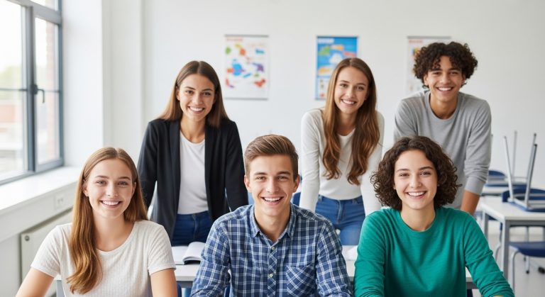 Estudiantes de preparatoria UNAM en Instituto Americano Ecatepec